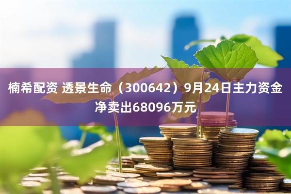 楠希配资 透景生命（300642）9月24日主力资金净卖出68096万元