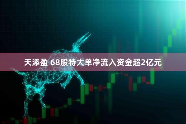 天添盈 68股特大单净流入资金超2亿元